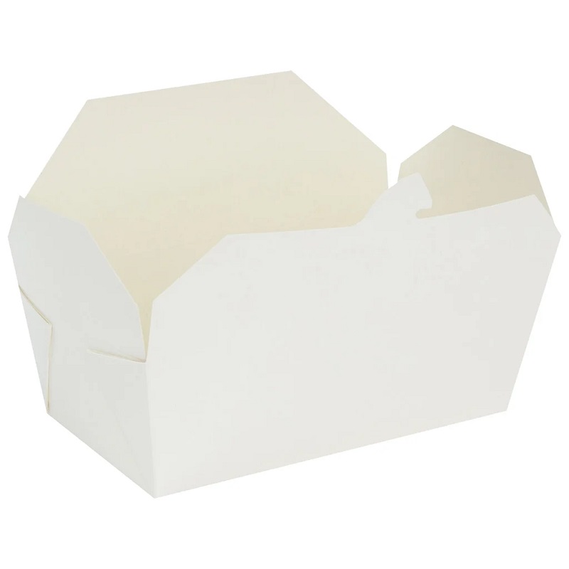 No.4 Multi-Food White Boxes - 3000ml Lockable Lid - 40x Per Pack